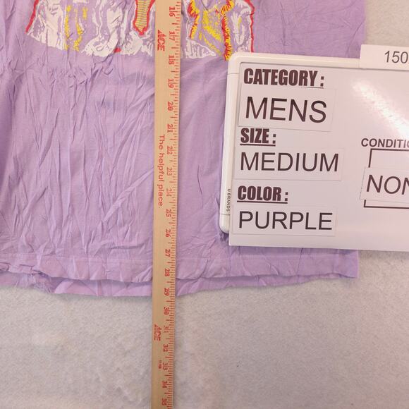 Pink Floyd Band Graphic Crew Neck T Shirt Adult Mens Size Medium M Purple - Picture 6 of 9